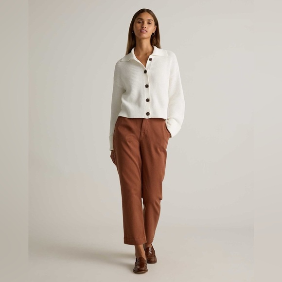 Quince Brown Straight Leg Pants with Tailored Fit size 29 in rust - Picture 1 of 9